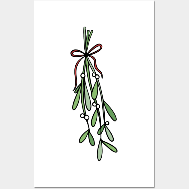 Mistletoe Wall Art by murialbezanson